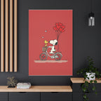 Bicycle Heart Balloons Canvas
