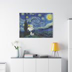 Snoopy Starry Sky Canvas