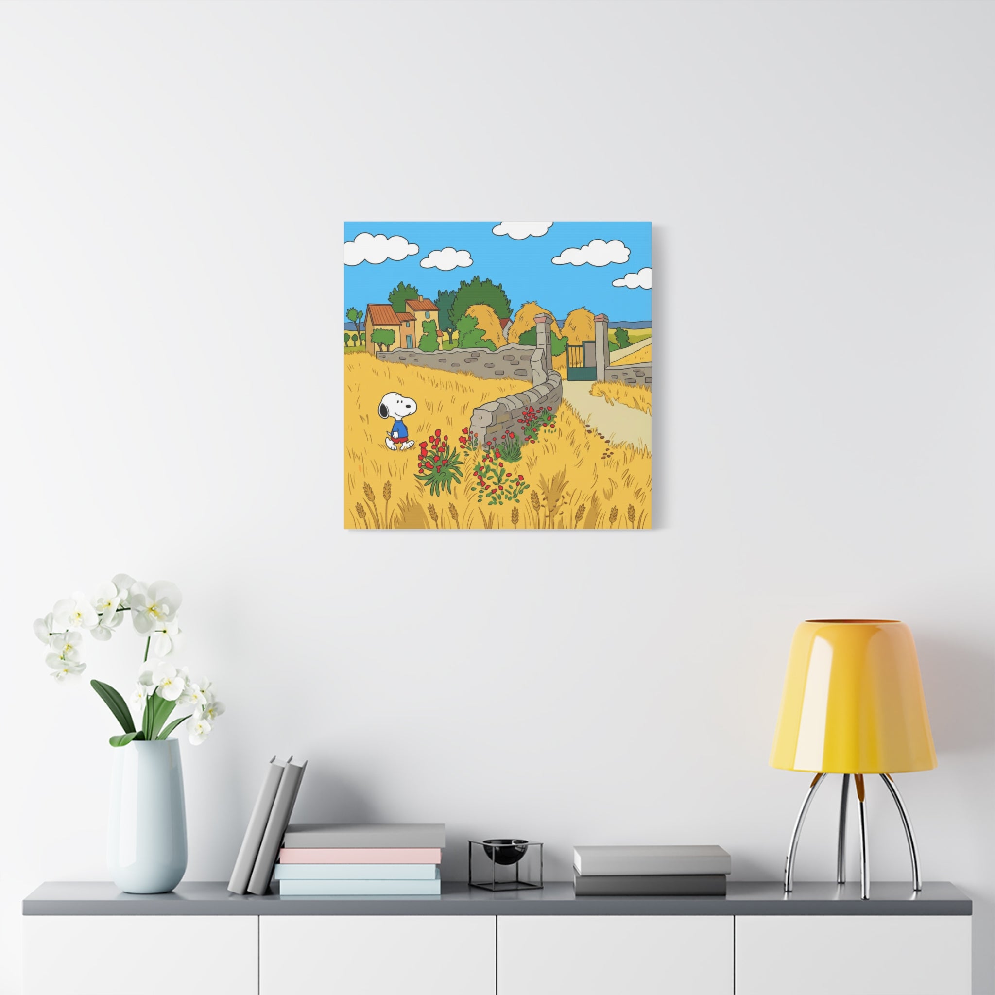 Snoopy Wheat Field Canvas