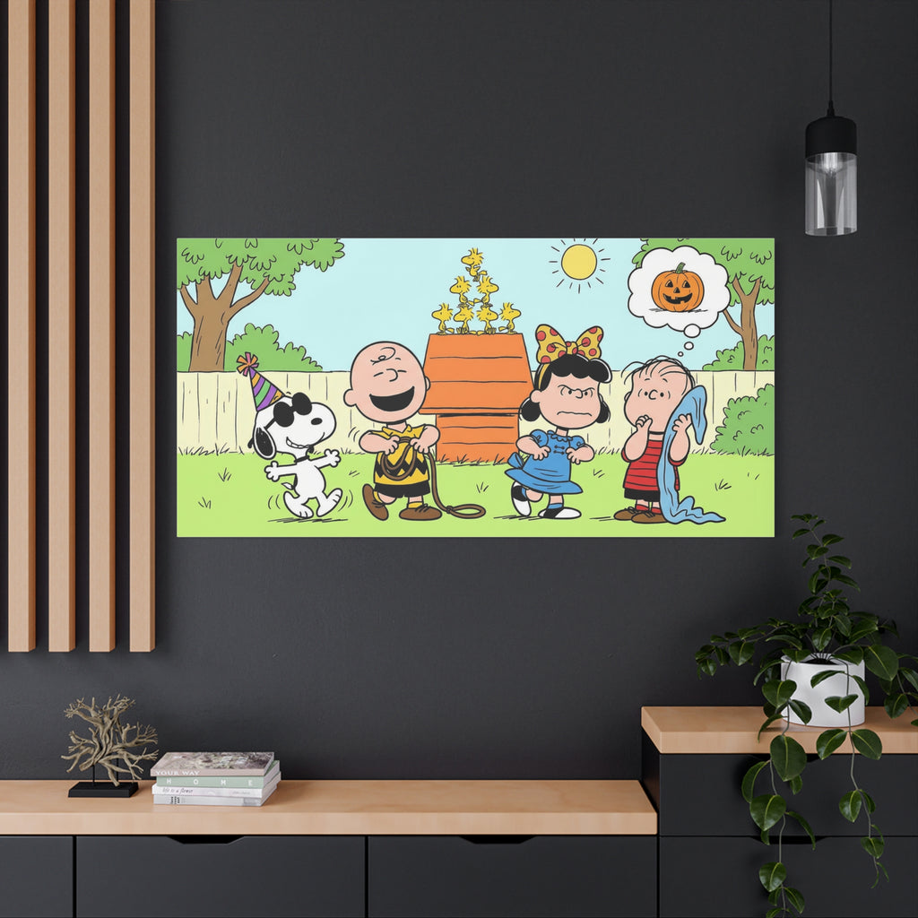 Peanuts Gang Halloween Canvas