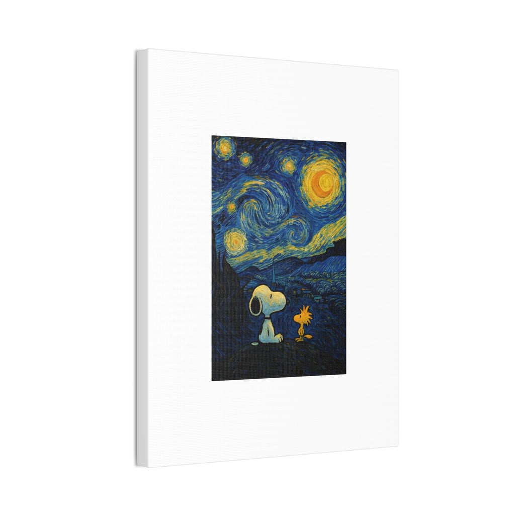 Snoopy Paris Autumn Canvas