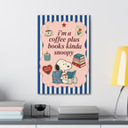 Coffee Plus Books Canvas