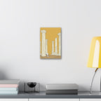 Snoopy among Ancient Columns Canvas