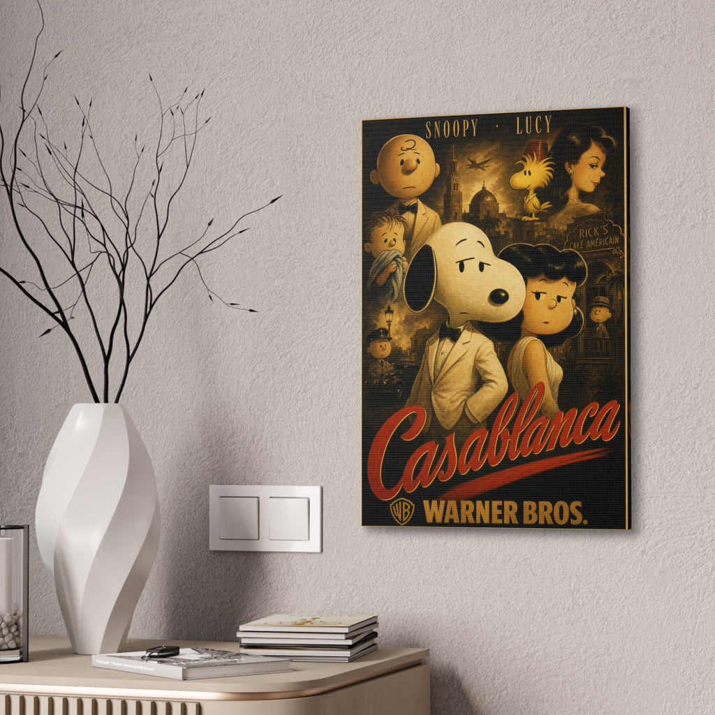 Casablanca Snoopy Lucy Canvas