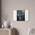 Snoopy Paris Autumn Canvas