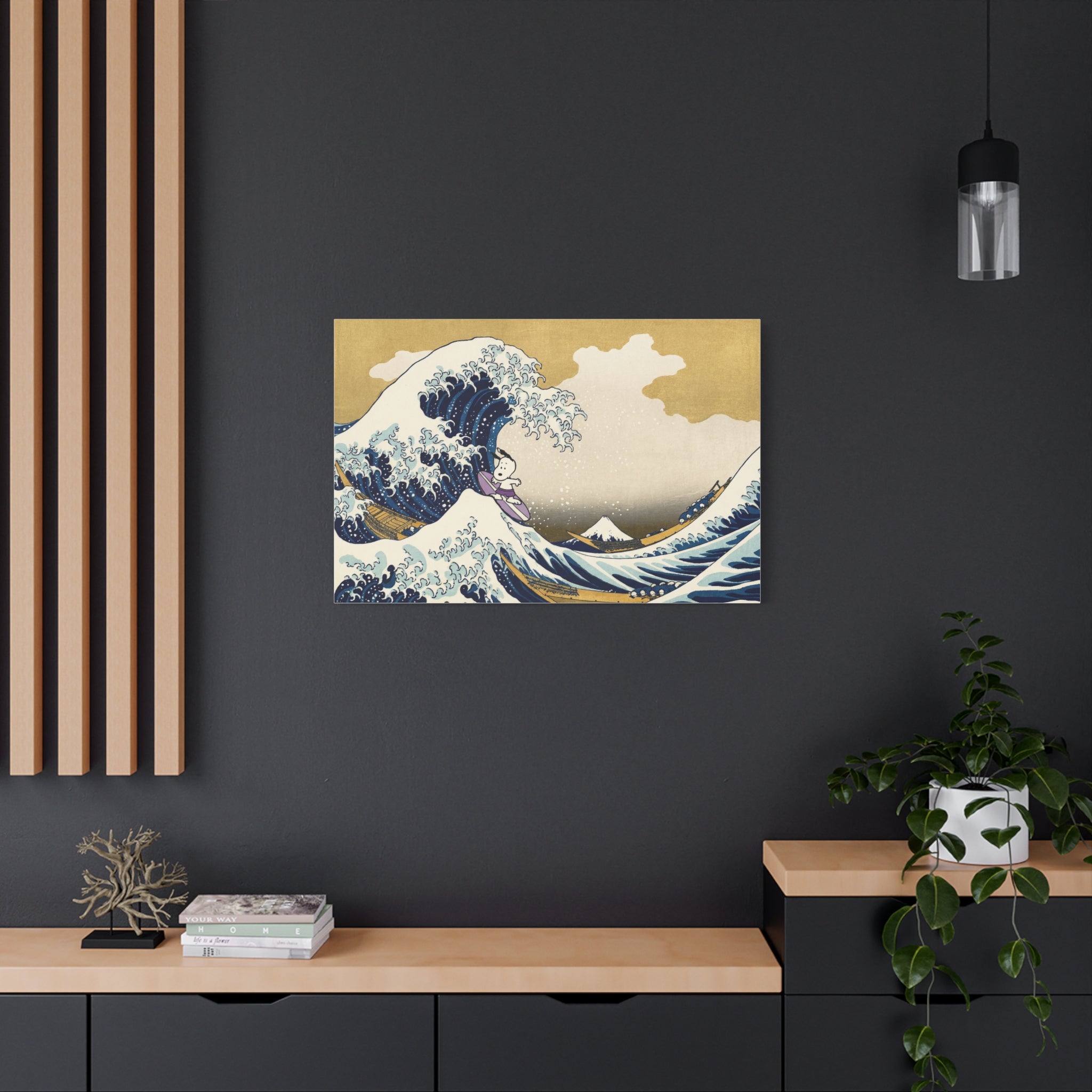 Great Wave Mashup Canvas