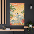 Retro Snoopy Surf Canvas