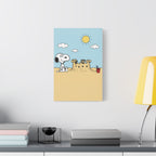 Snoopy Beach Sandcastle Canvas