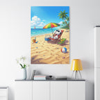 Snoopy Beach Matte Canvas