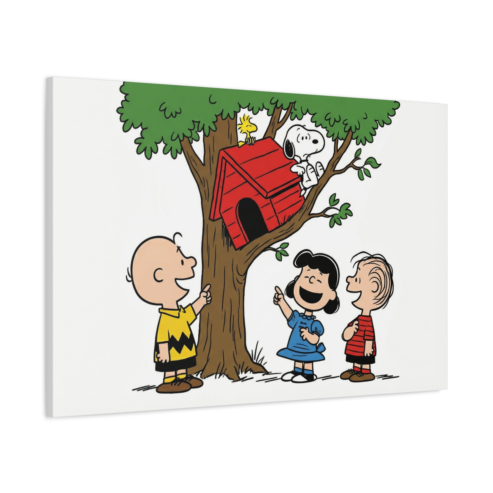 Peanuts Snoopy Red Doghouse Canvas
