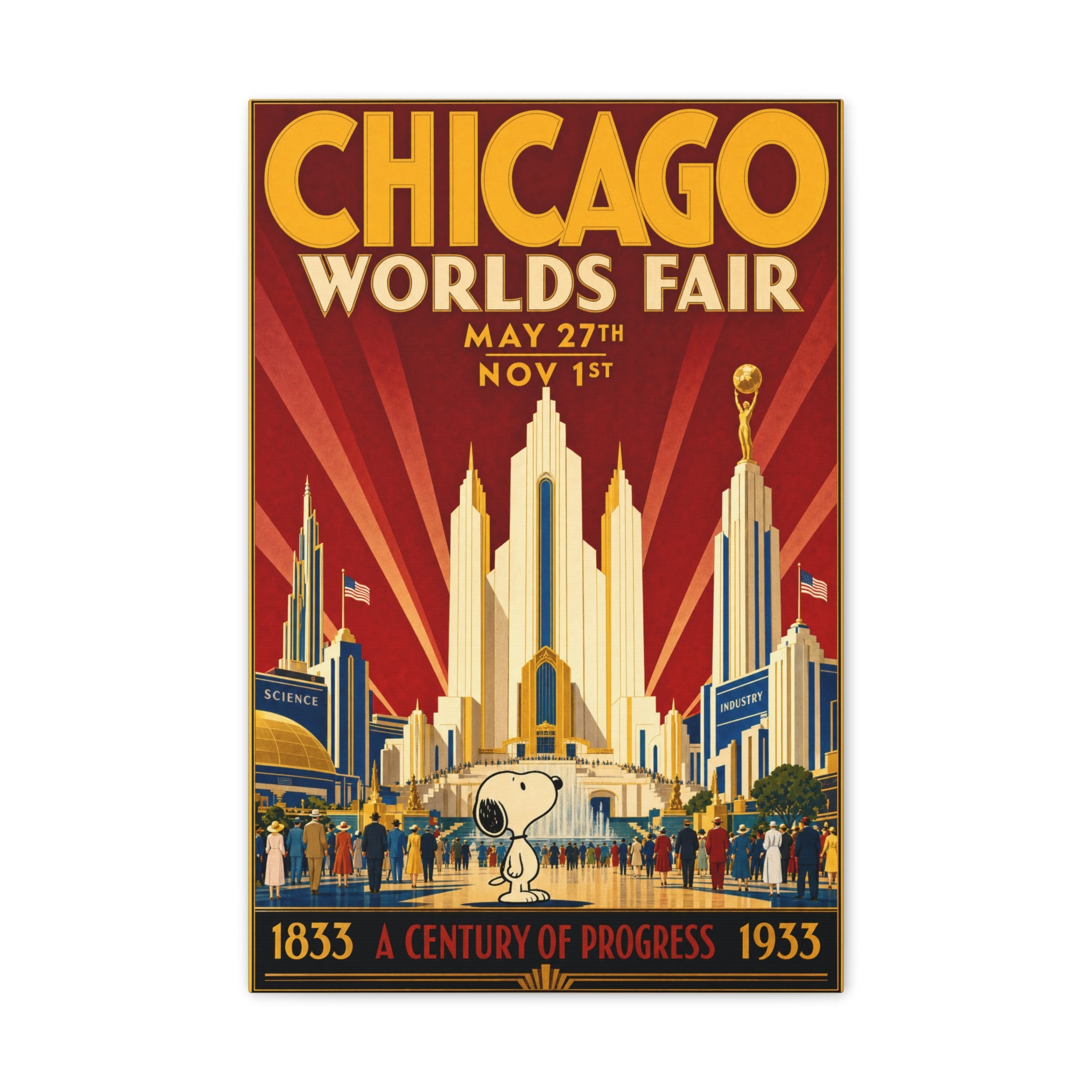 Chicago Fair Vintage Canvas