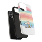 Pastel Stripe Peanuts Phone Case