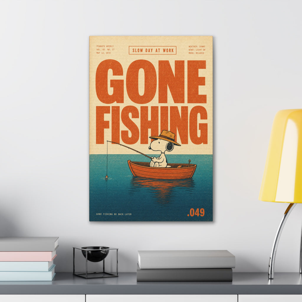 Gone Fishing Canvas