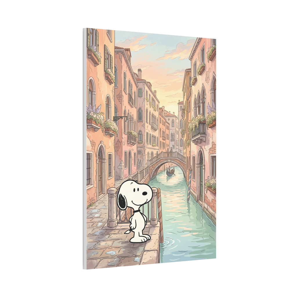 Snoopy in Venice Canvas