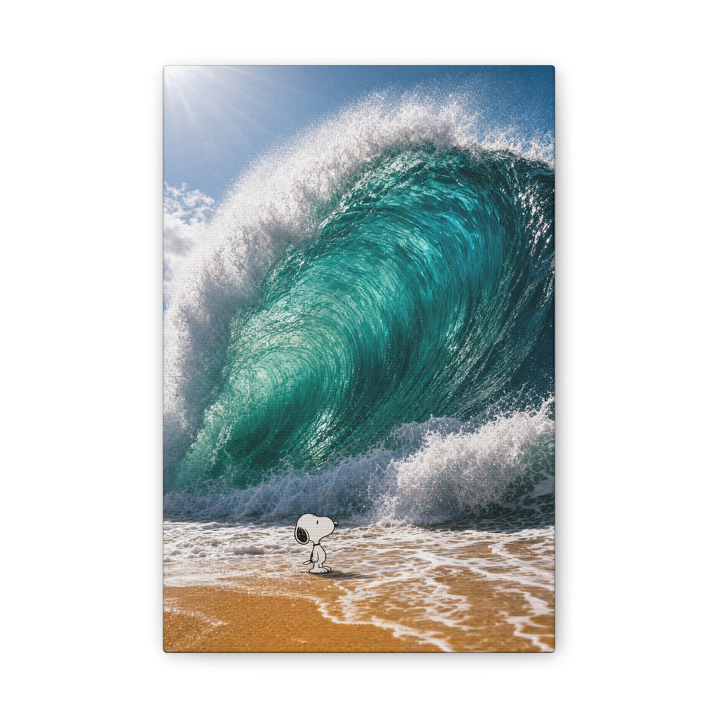 Snoopy Shore Wave Canvas