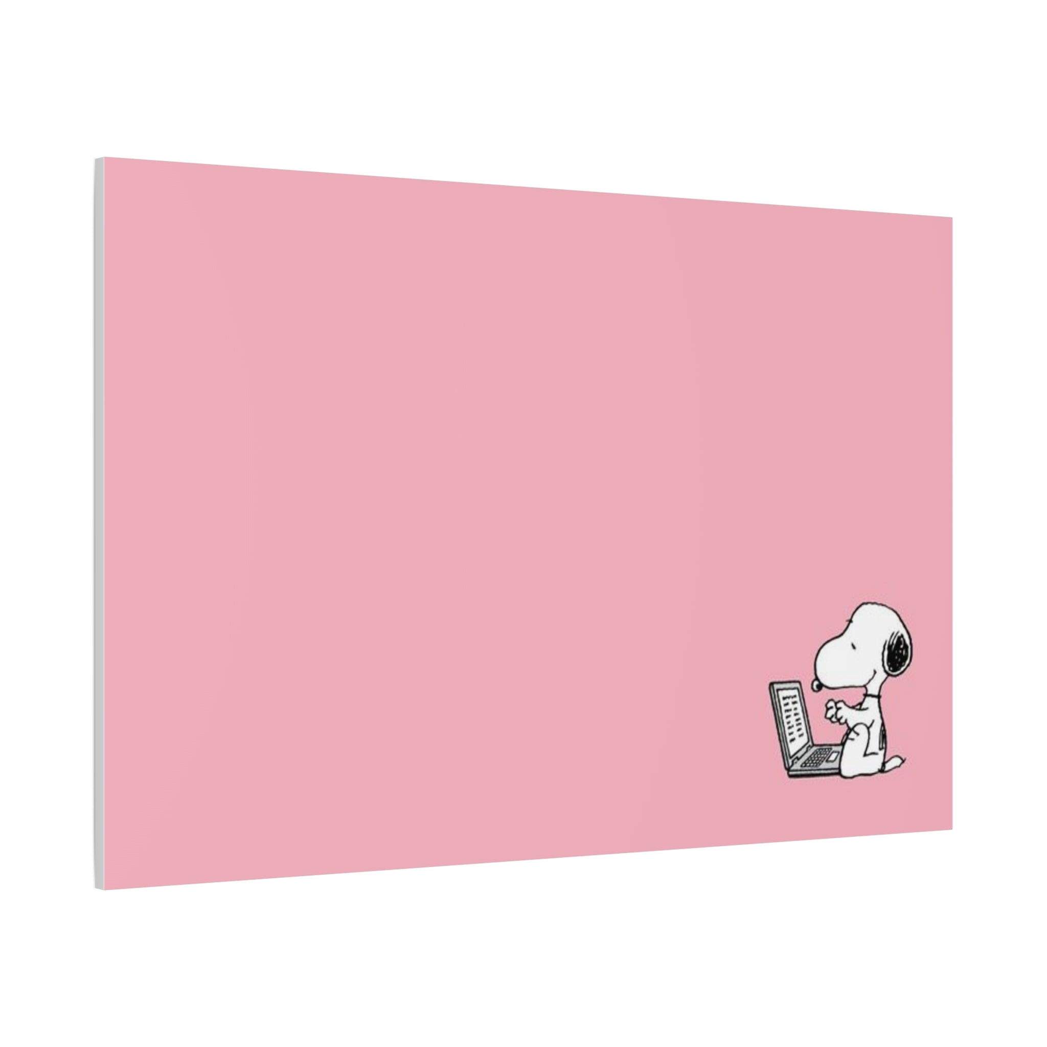 Snoopy on Laptop Canvas