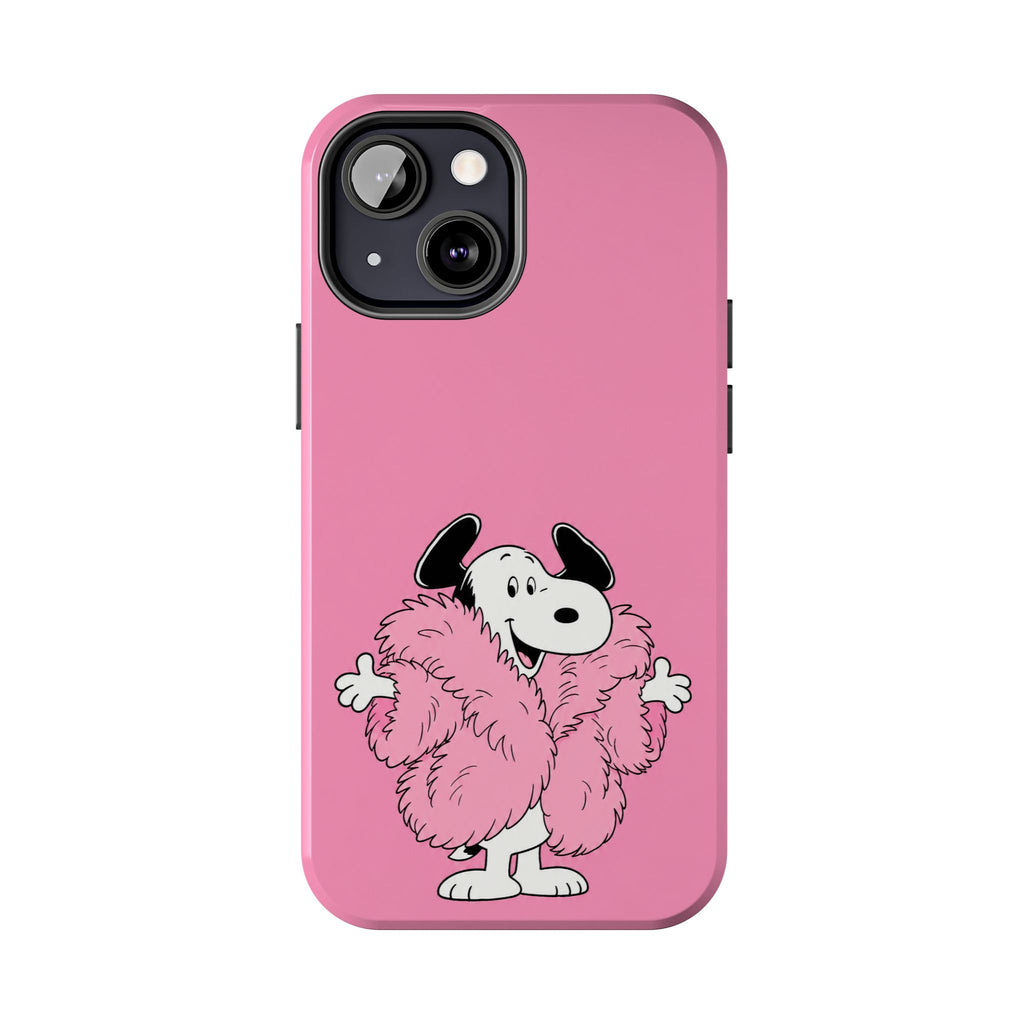Pink Fuzzy Coat Case
