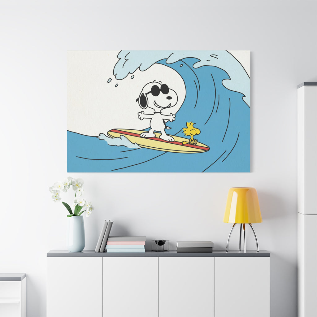 Snoopy Wave Rider Canvas