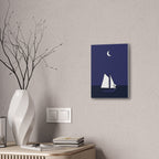 Sailboat Night Scene Canvas
