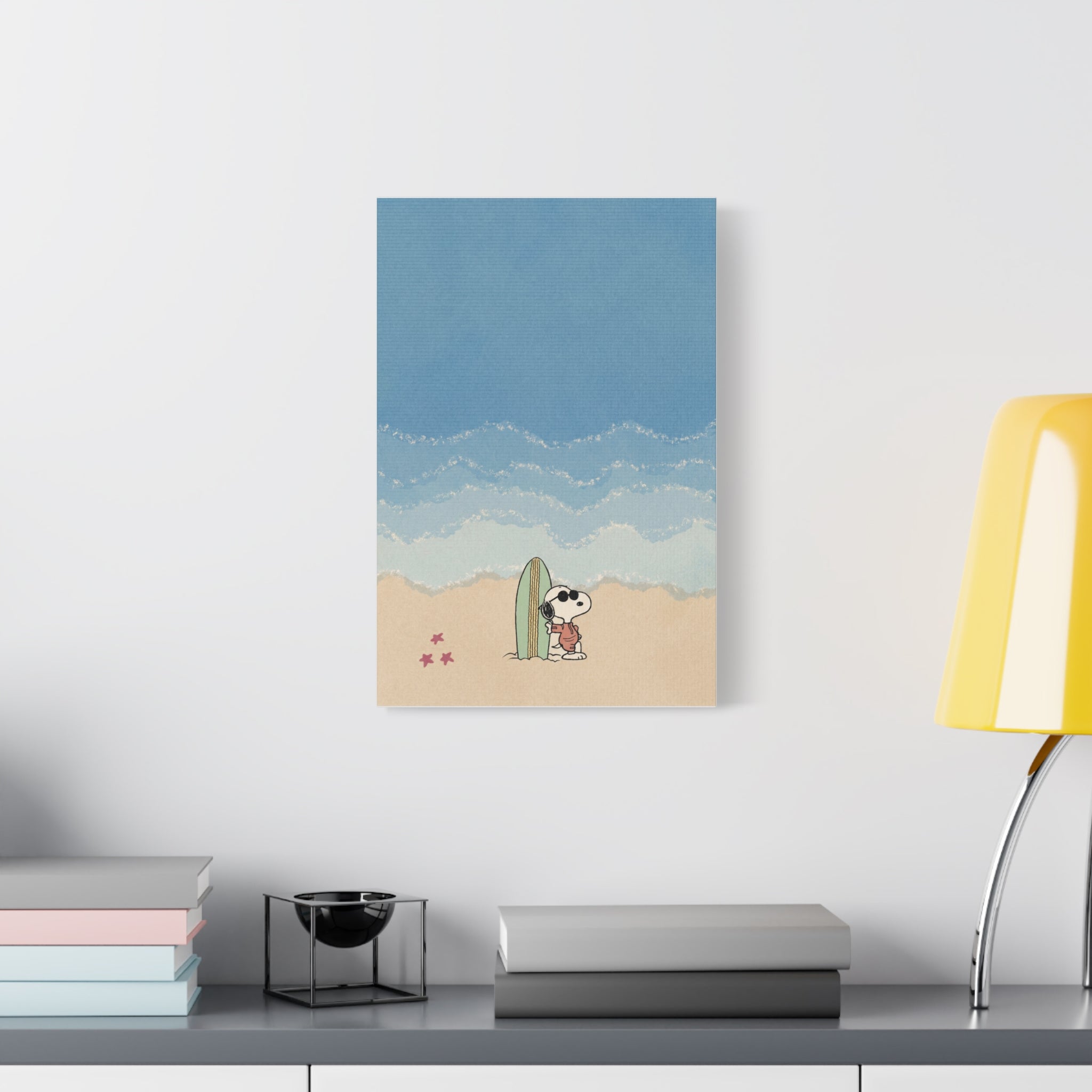 Snoopy Surfing Canvas