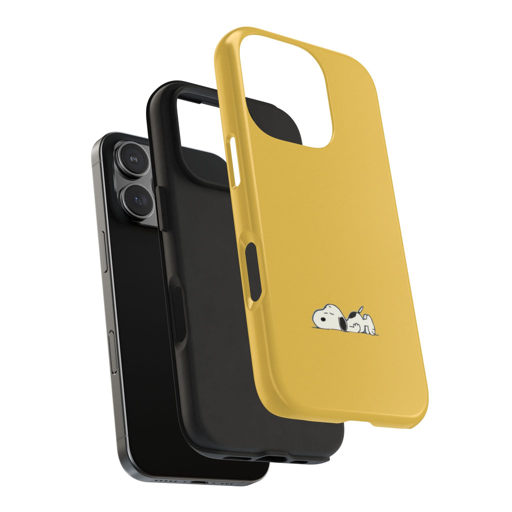 Sleeping Snoopy Yellow Phone Case