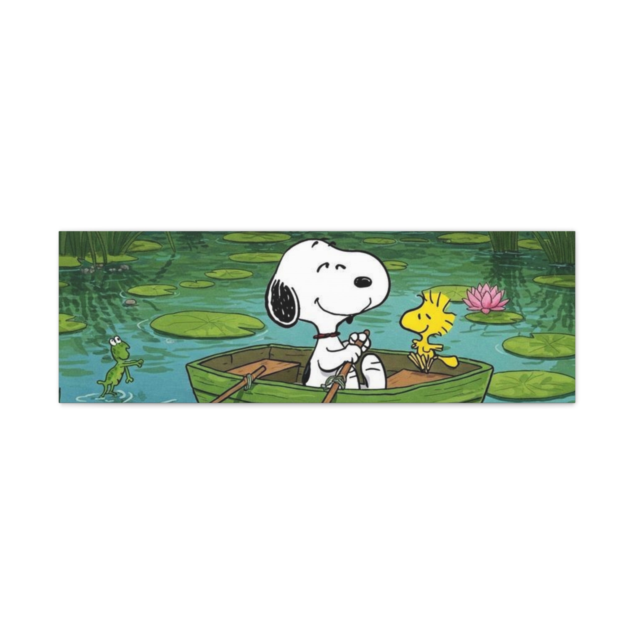 Snoopy Rowboat Canvas