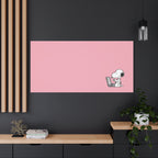 Snoopy on Laptop Canvas