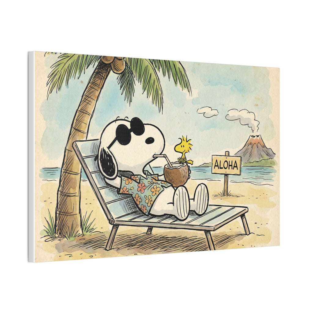 Tropical Aloha Beach Canvas