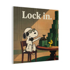 Lock In Snoopy Canvas