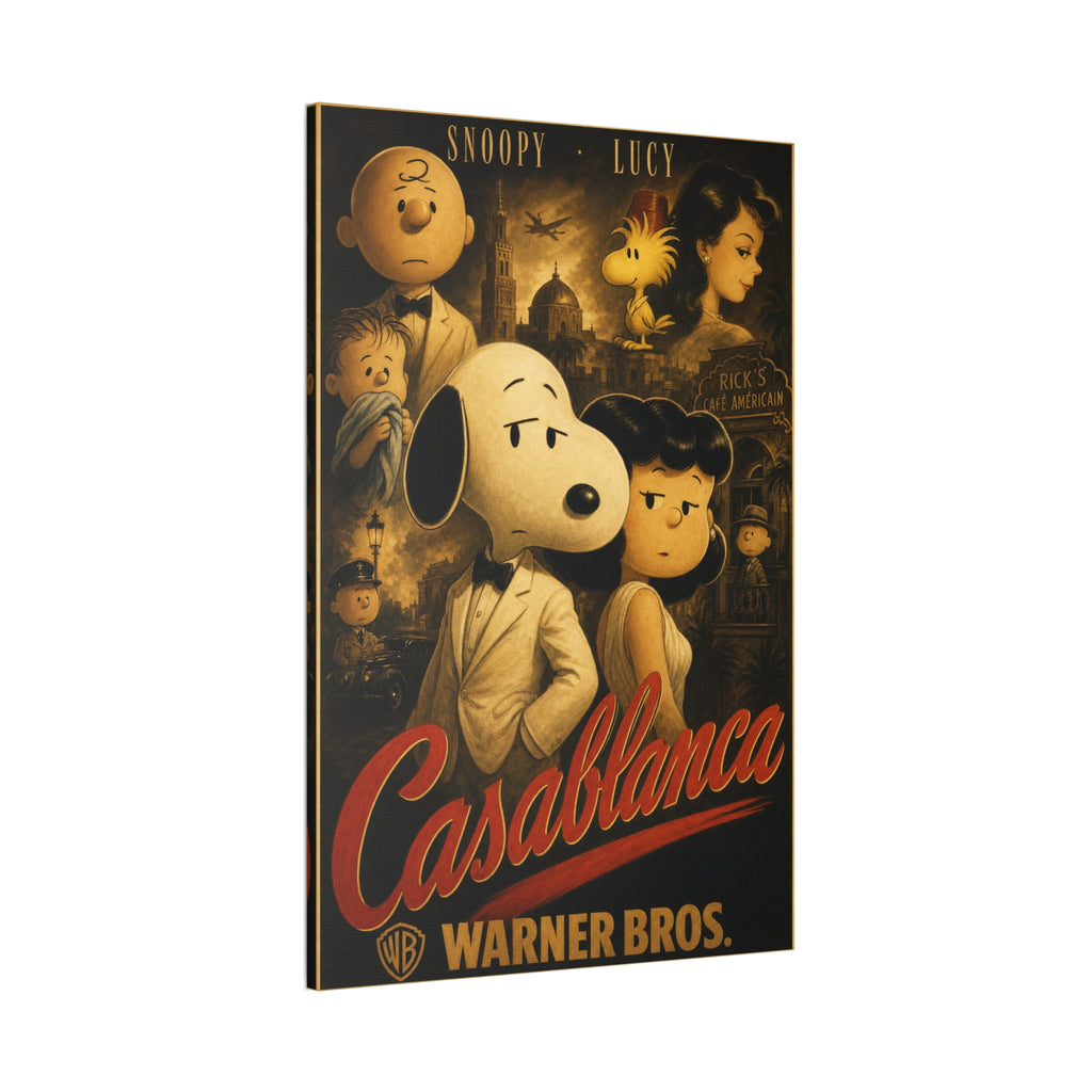 Casablanca Snoopy Lucy Canvas