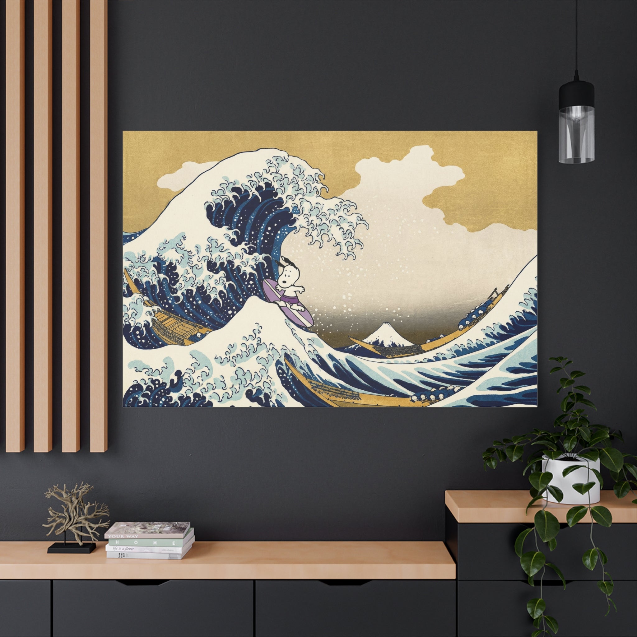 Great Wave Mashup Canvas