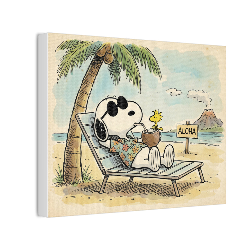 Tropical Aloha Beach Canvas