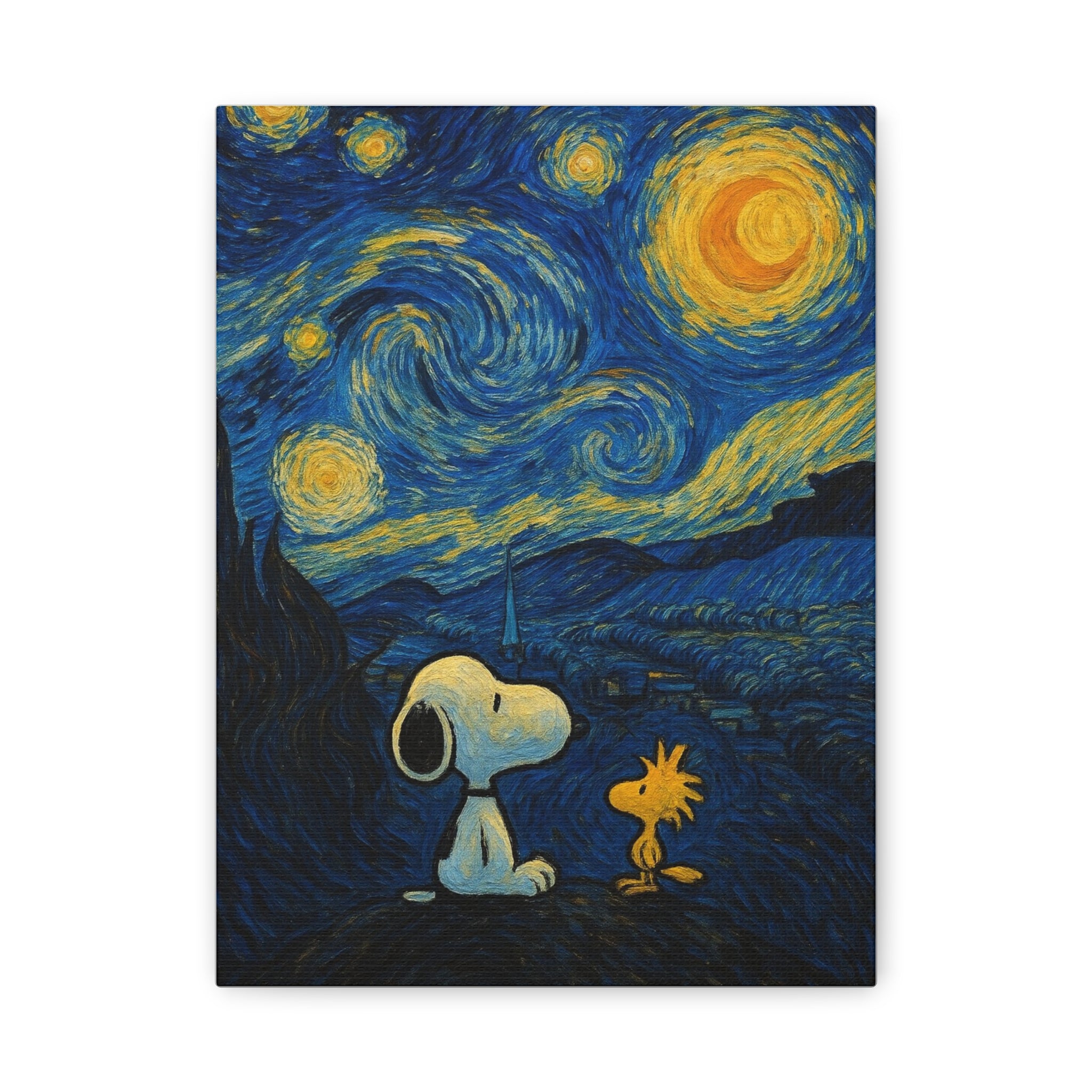 Starry Night Friends Canvas