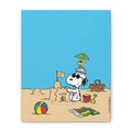 Snoopy Beach Scene Canvas