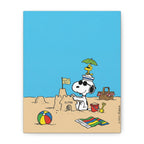 Snoopy Beach Scene Canvas