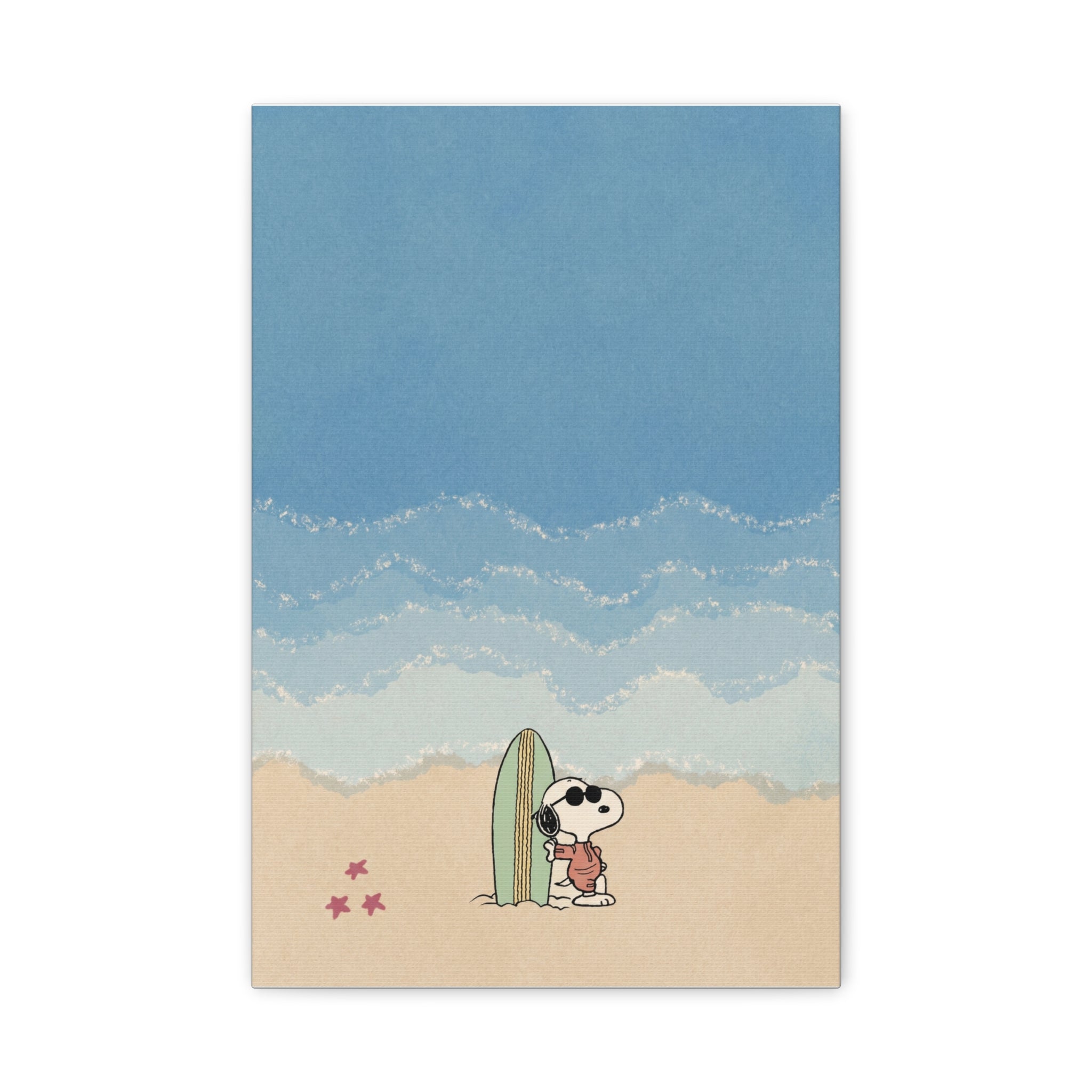 Snoopy Surfing Canvas
