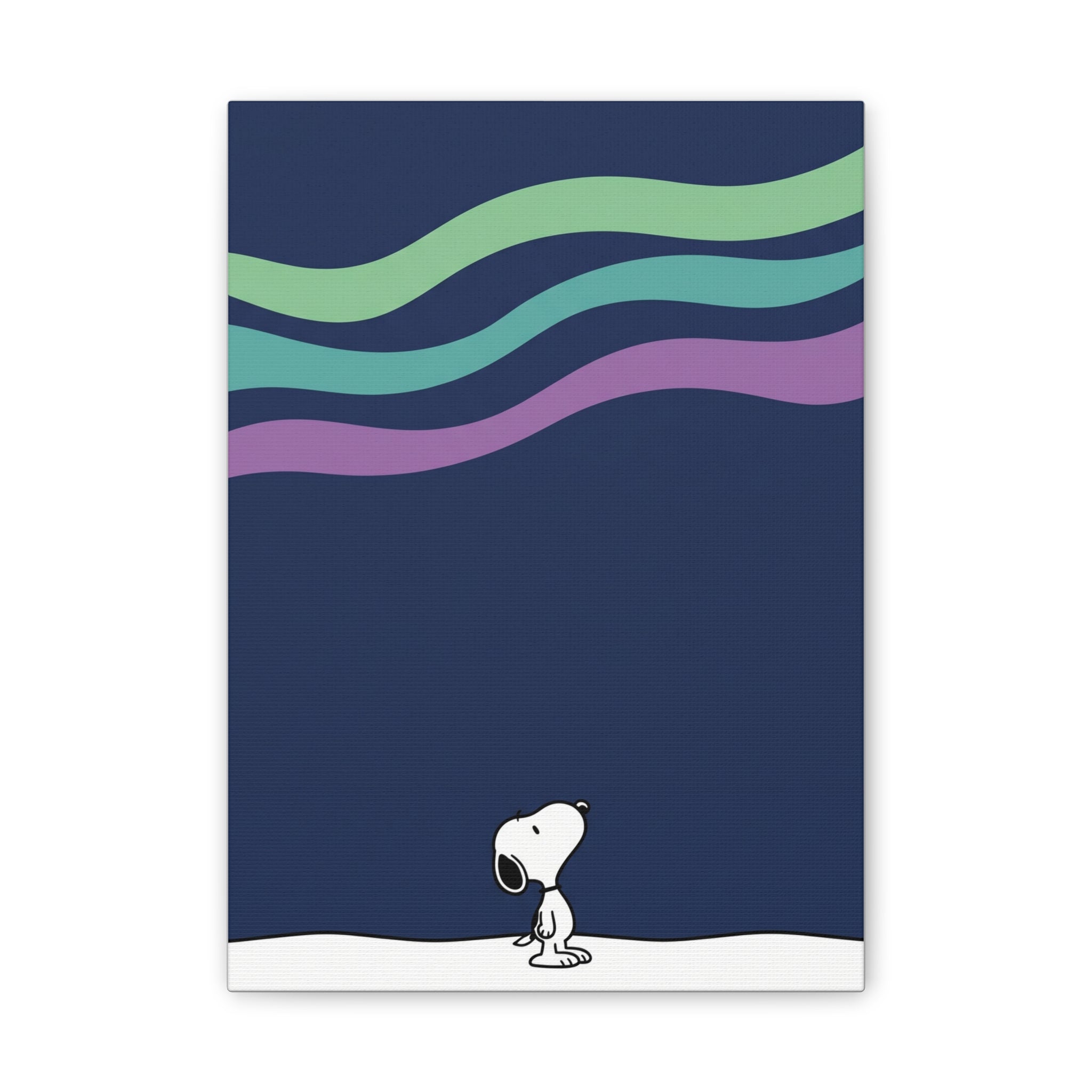 Snoopy Looking Up Canvas
