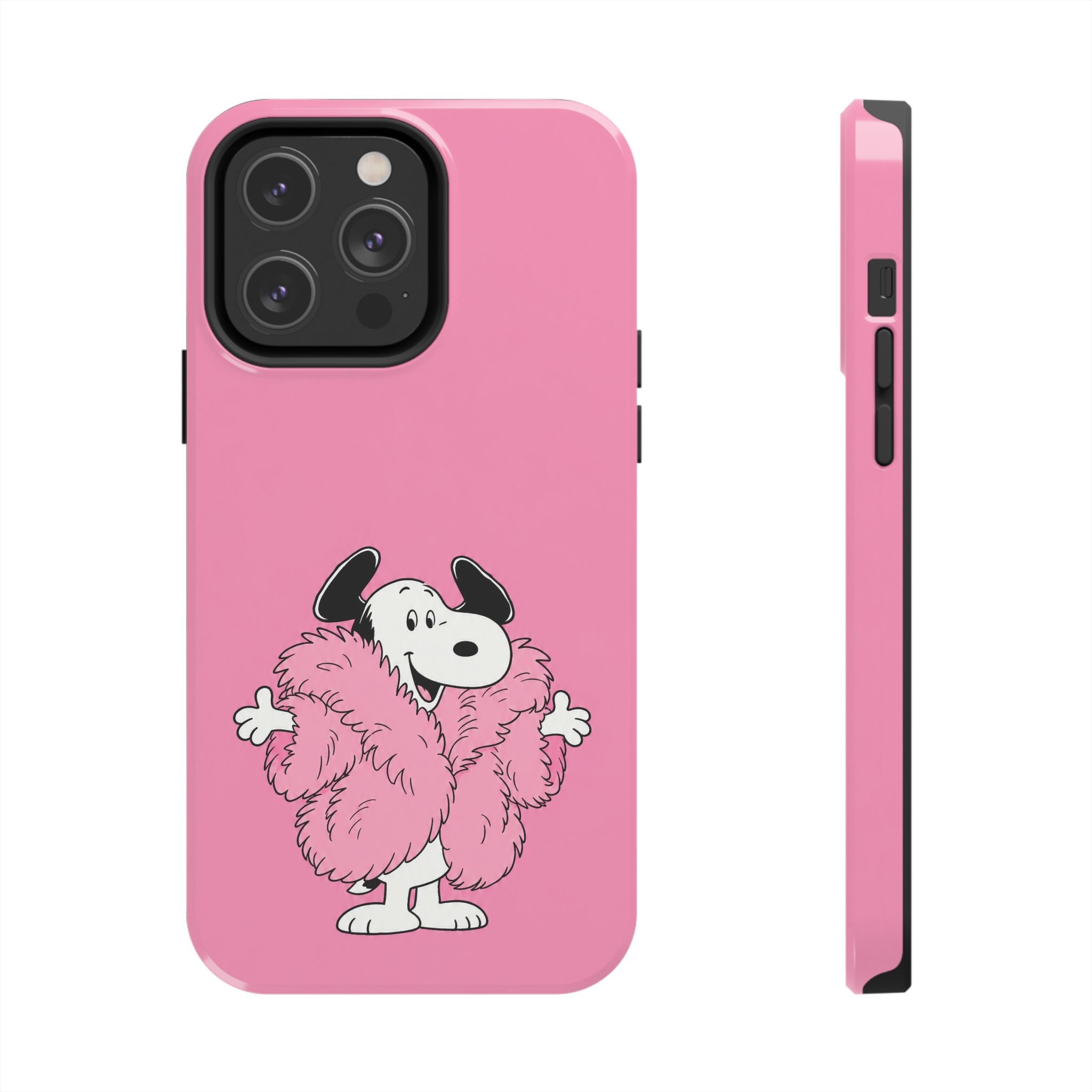 Pink Fuzzy Coat Case