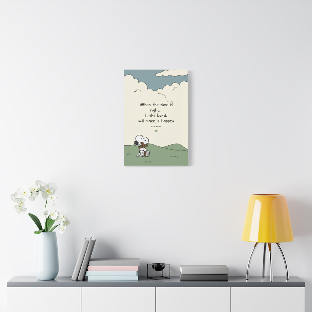 Isaiah 60:22 Snoopy Canvas