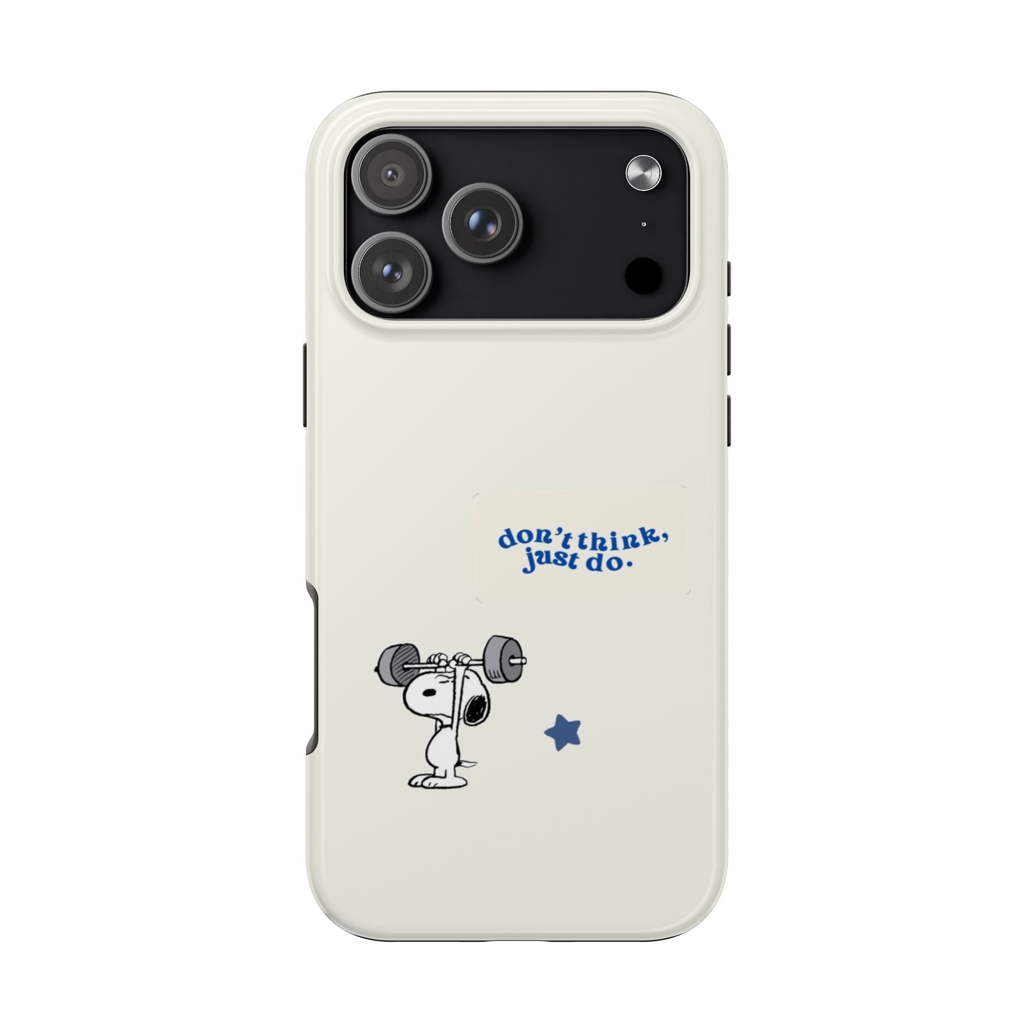 Snoopy Weightlifting Phone Case