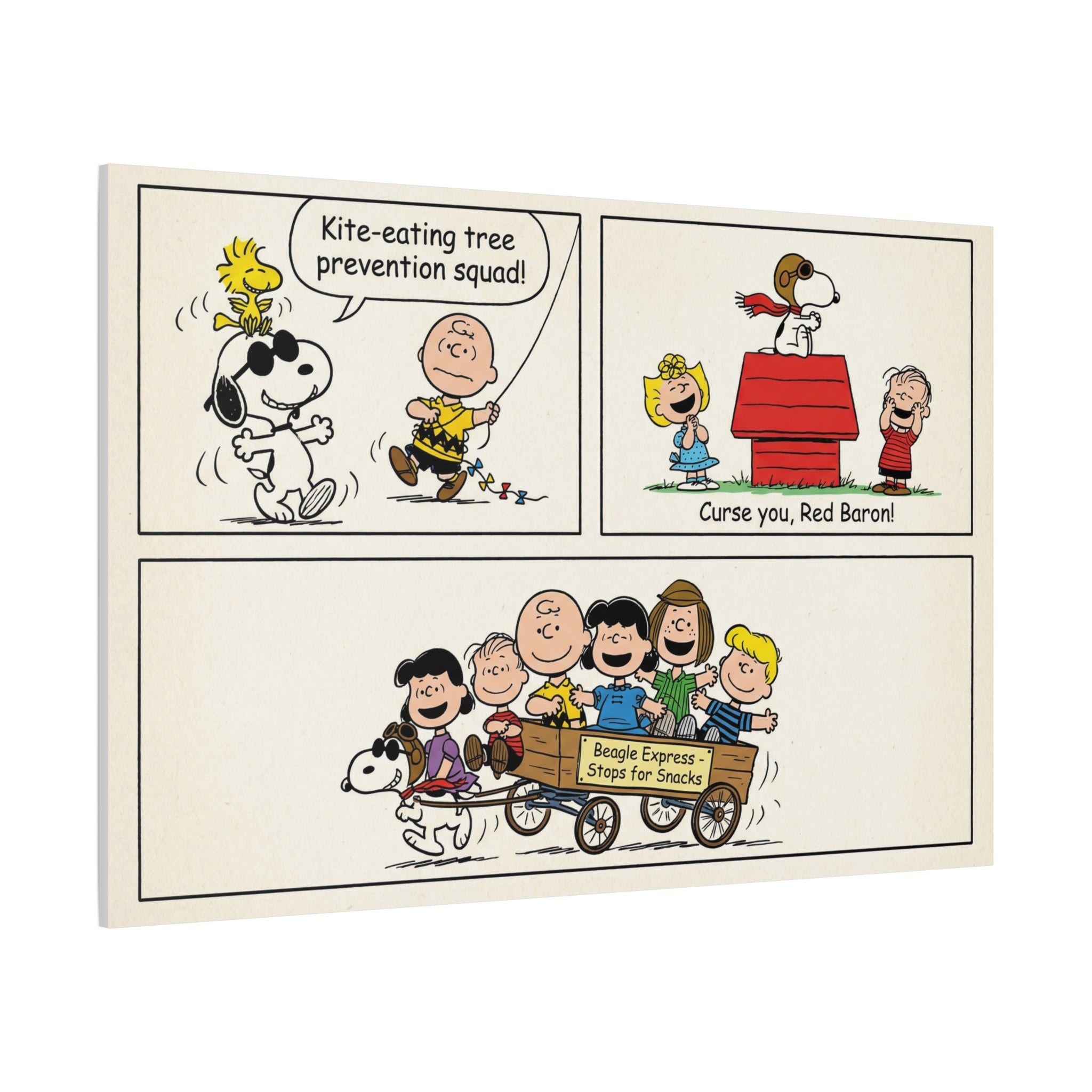 Peanuts Comic Strip Canvas