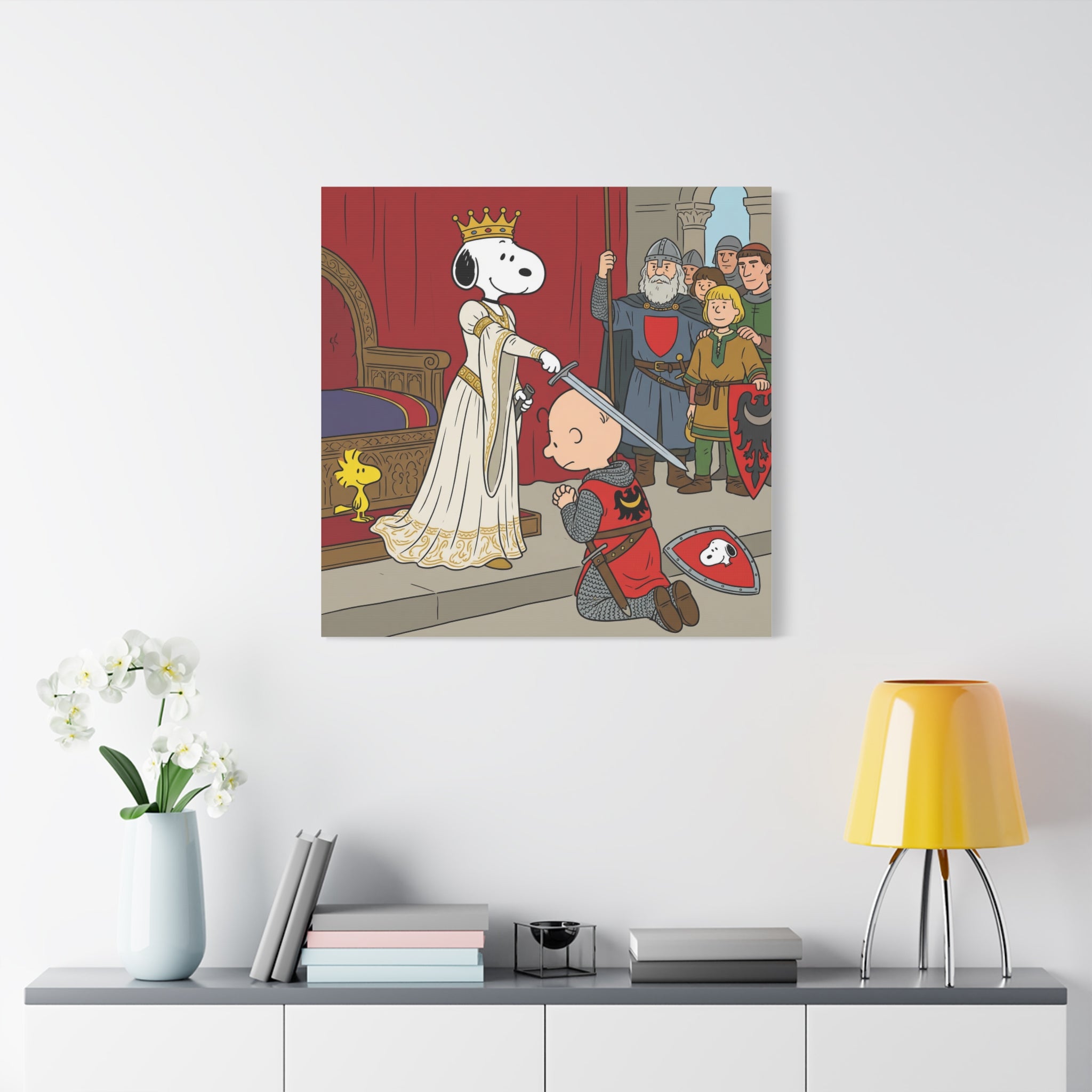 Snoopy Knight Canvas