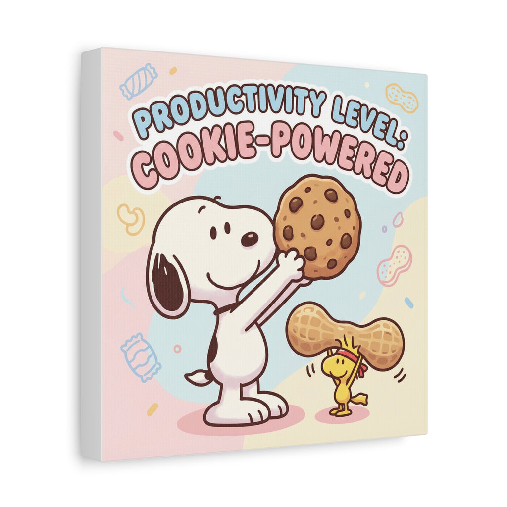 Cookie Powered Snoopy Canvas