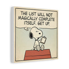 Snoopy Checklist Canvas