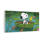 Snoopy Rowboat Canvas