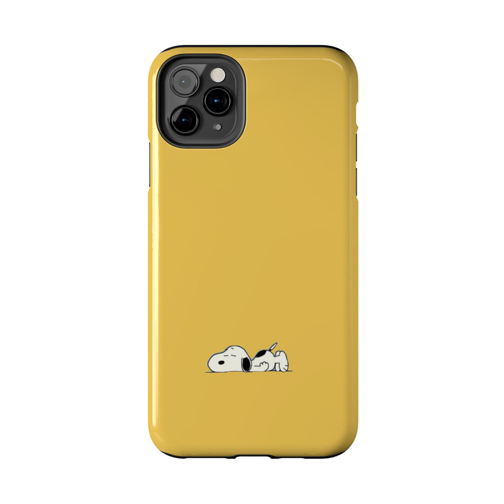 Sleeping Snoopy Yellow Phone Case