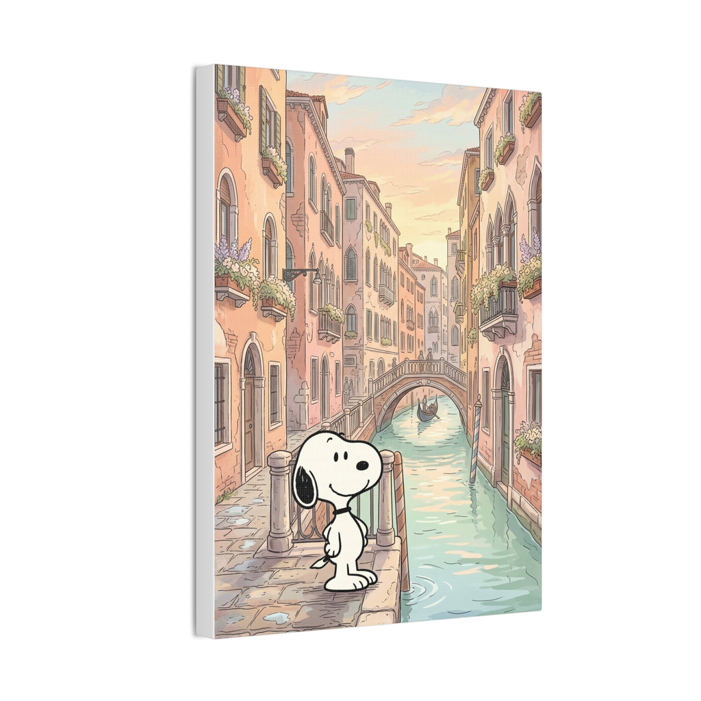Snoopy in Venice Canvas