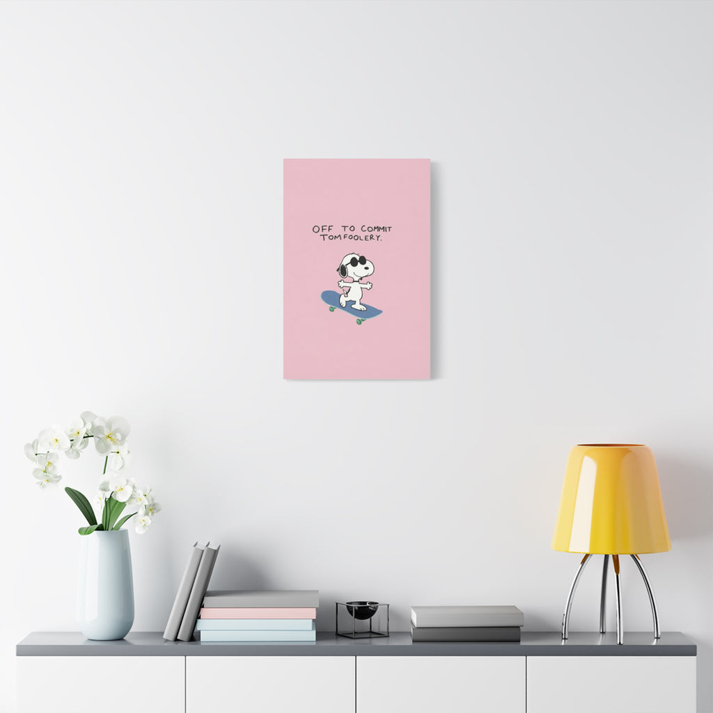 Snoopy Cartoon Poster Canvas