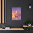 Snoopy Surf Sunset Canvas