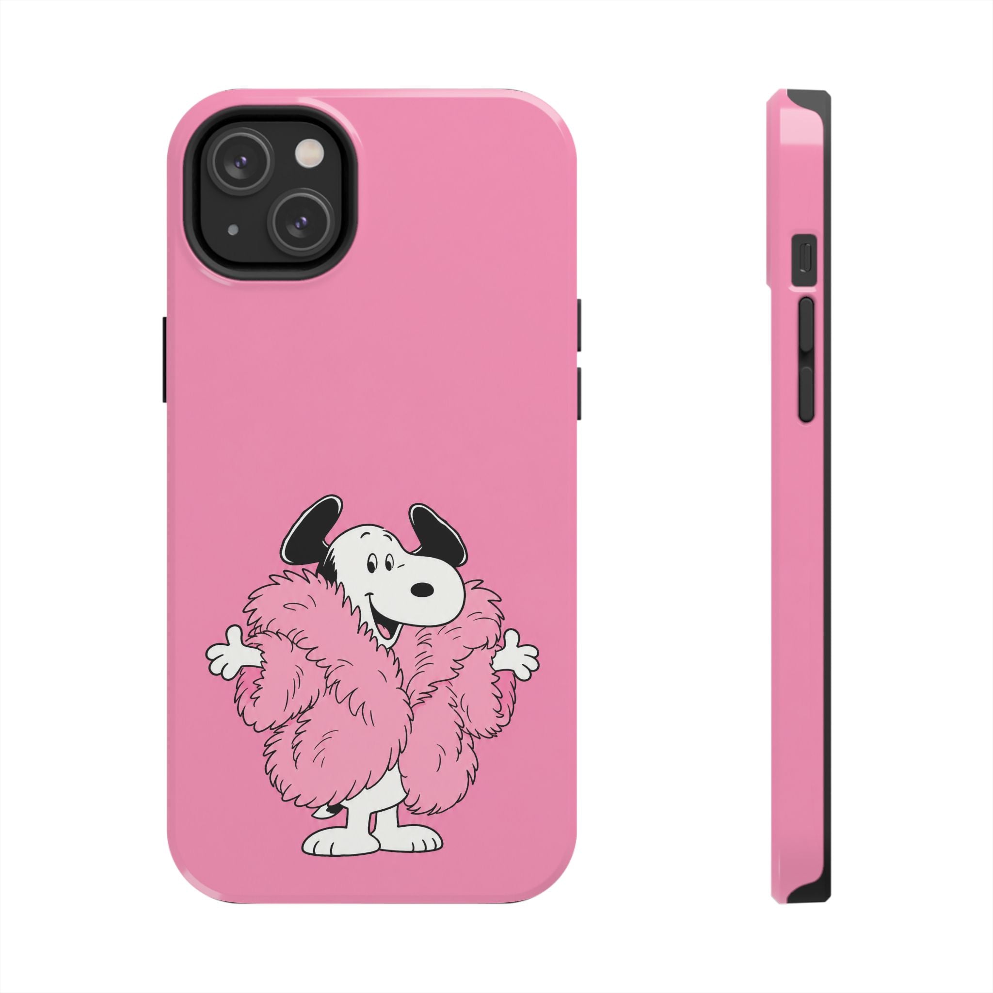 Pink Fuzzy Coat Case